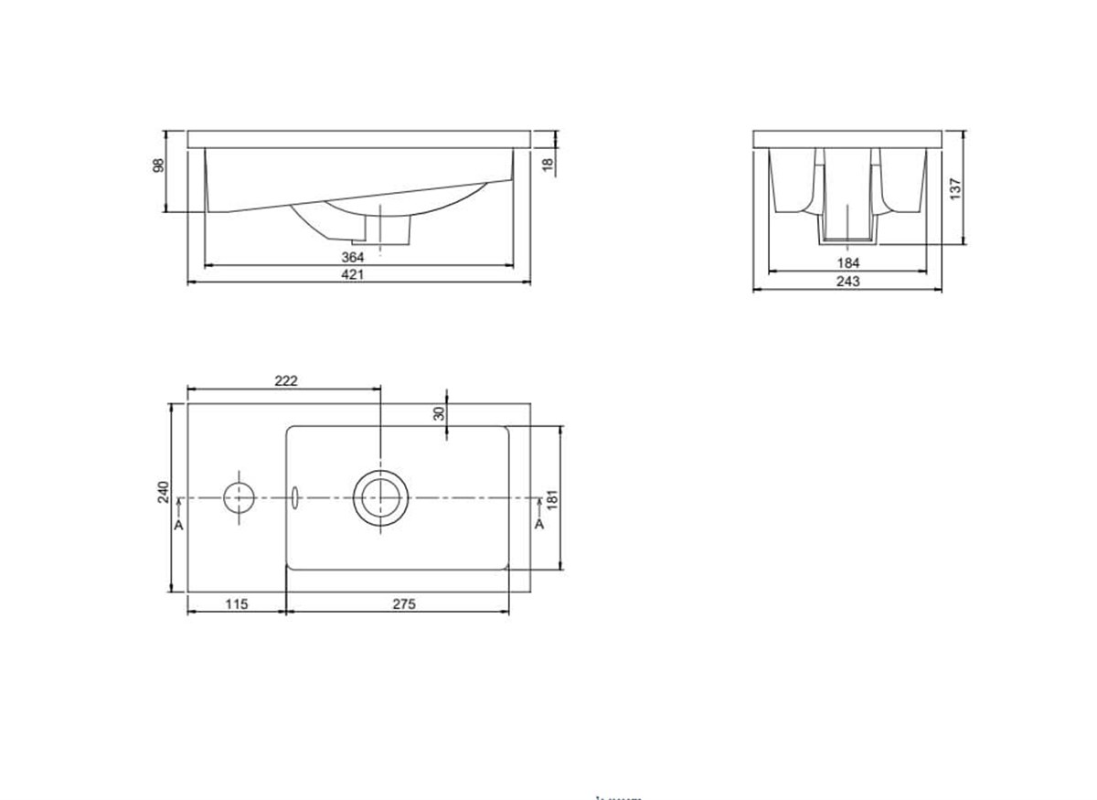 TURKUAZ Mini Lavabo 24*42 Cm Banyo Ve Tuvalet Için Fiyatı, Yorumları -  Trendyol