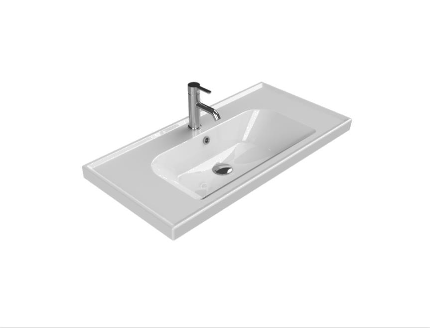 Turkuaz Frame 90x45 Cm Etajerli Lavabo 031300