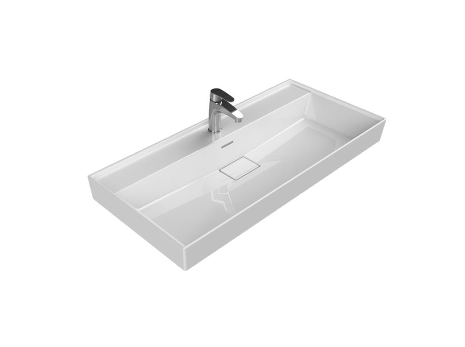Turkuaz Sharp Etajerli Lavabo 100X48 Cm 037500
