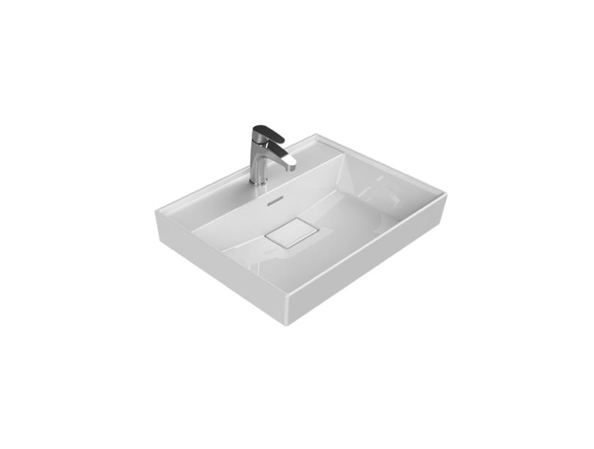 Turkuaz Sharp Etajerli Lavabo 60X48 Cm 037100