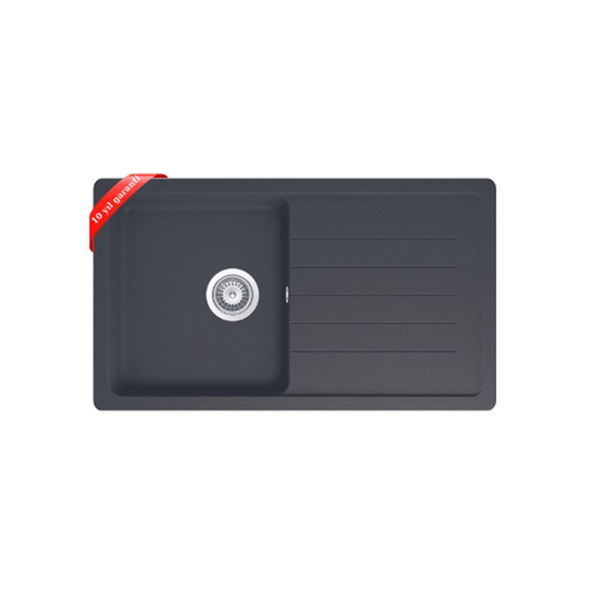 Ukınox Valente D-100 Siyah Granit Eviye