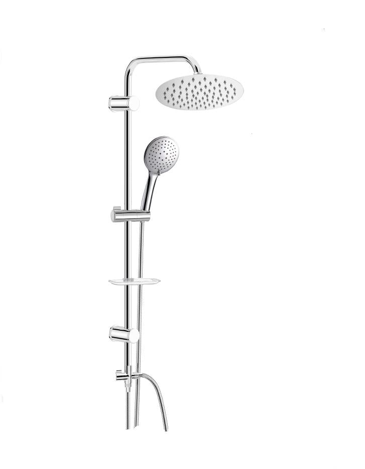 Valtemo Duscho Oval Krom 3 Fonksiyonlu Tepe Duş Seti 0103