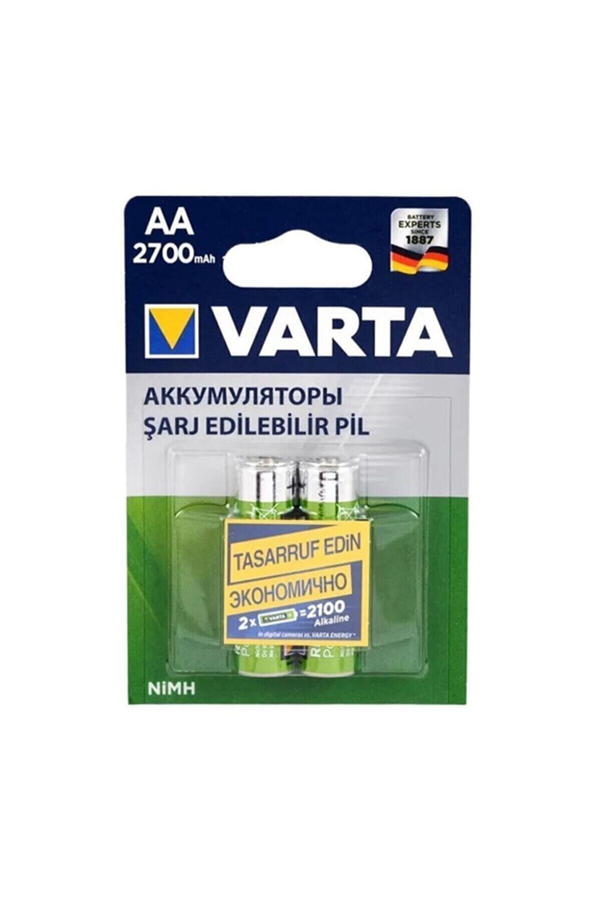 Varta Şarj Edilebilir Accu 2700 mAh 2xaa 5706301402