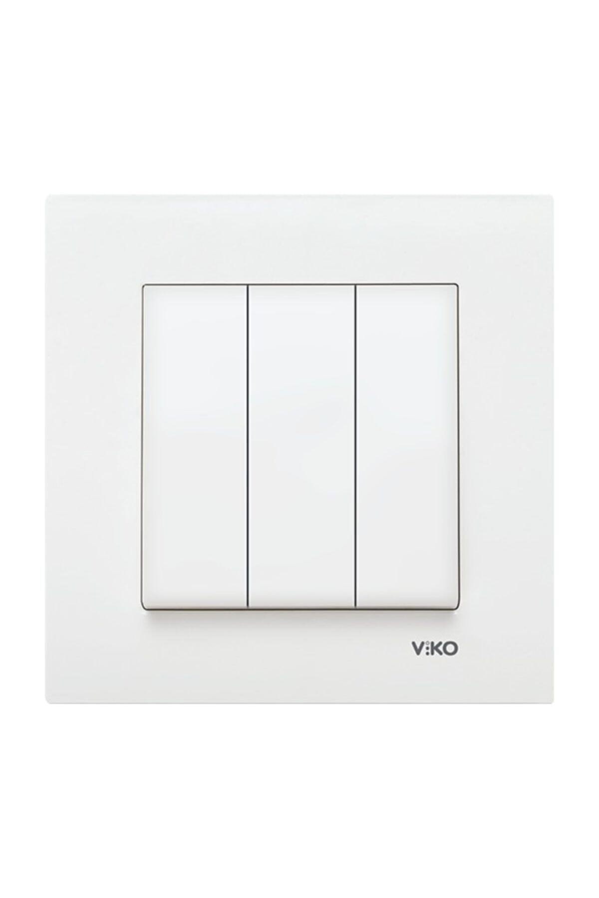 Viko Beyaz Üçlü Komutatör 90967068