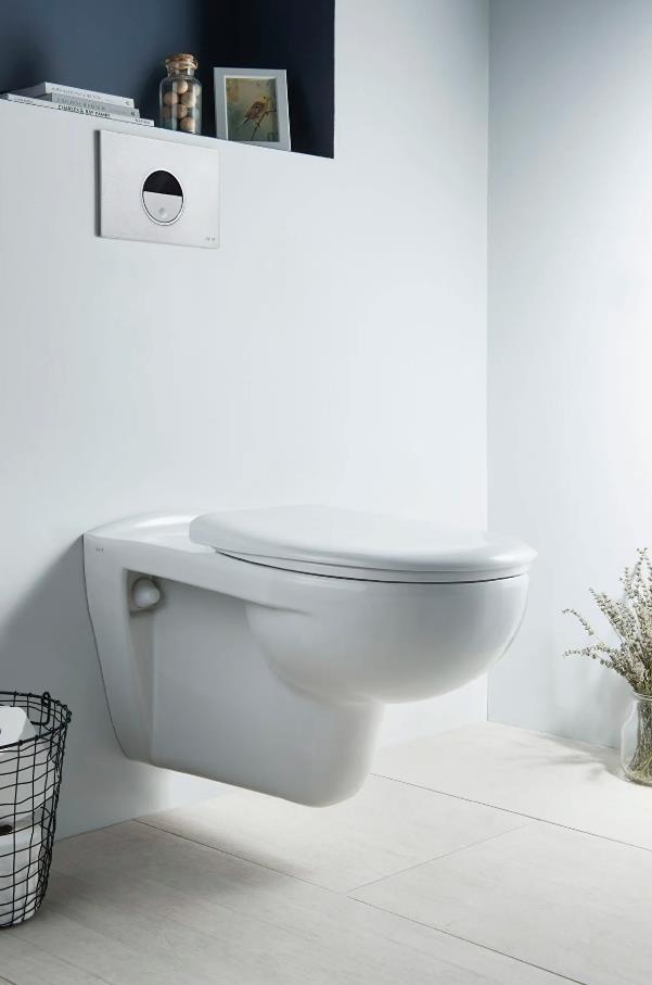 Vitra Arkitekt Beyaz Asma Klozet VIT-5959L003-0850 ve Nuvoplast Kapak ...