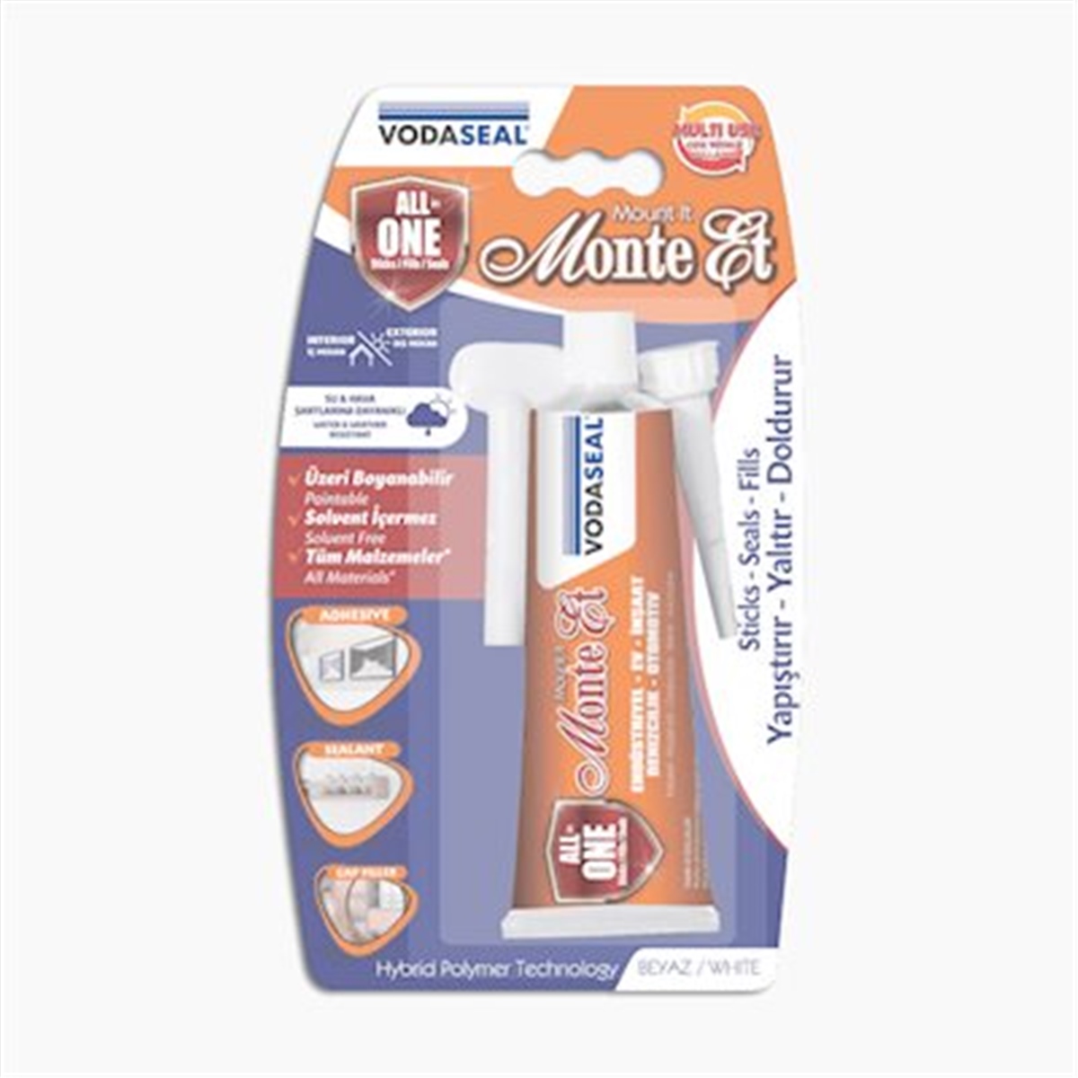 Vodaseal Monte Et Hybrid Polymer Yapıştırıcı 75 Gr Beyaz