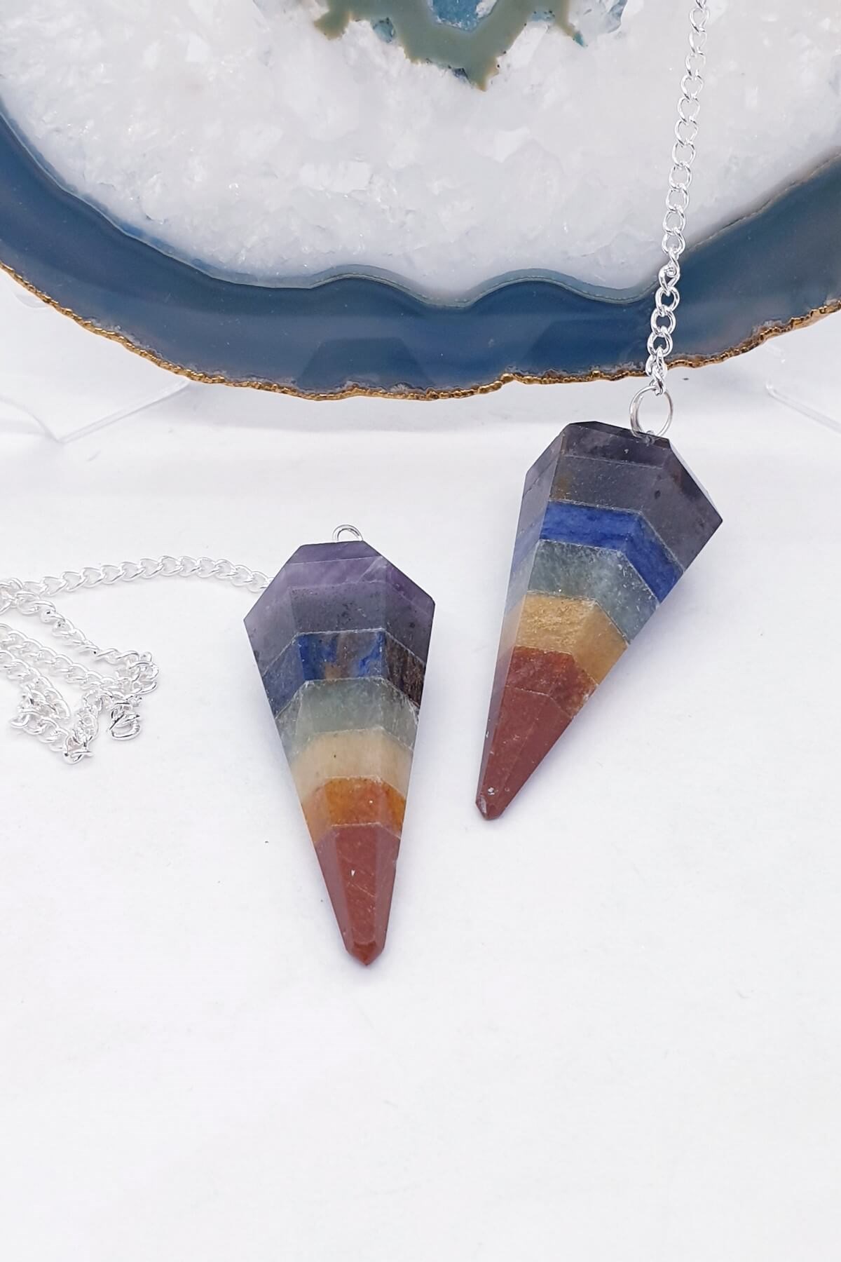 7 Çakra Doğal Taş Pandül