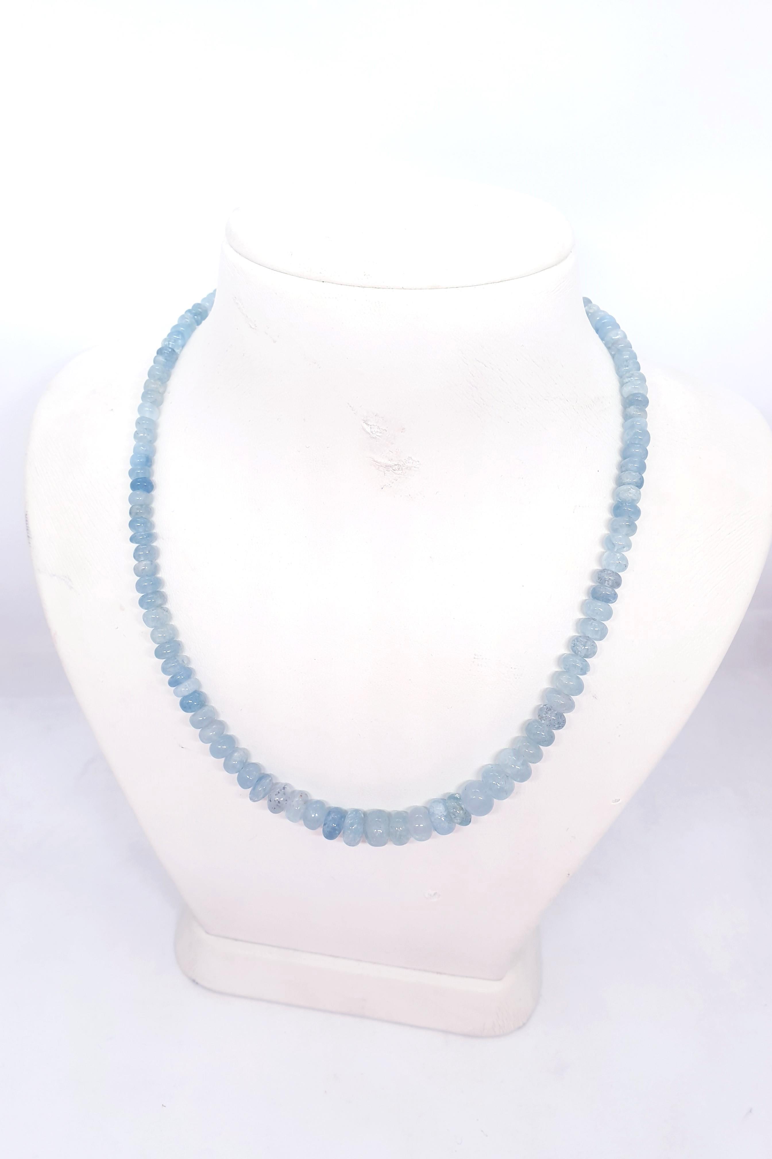 Akuamarine Doğal Taş Butik Kolye