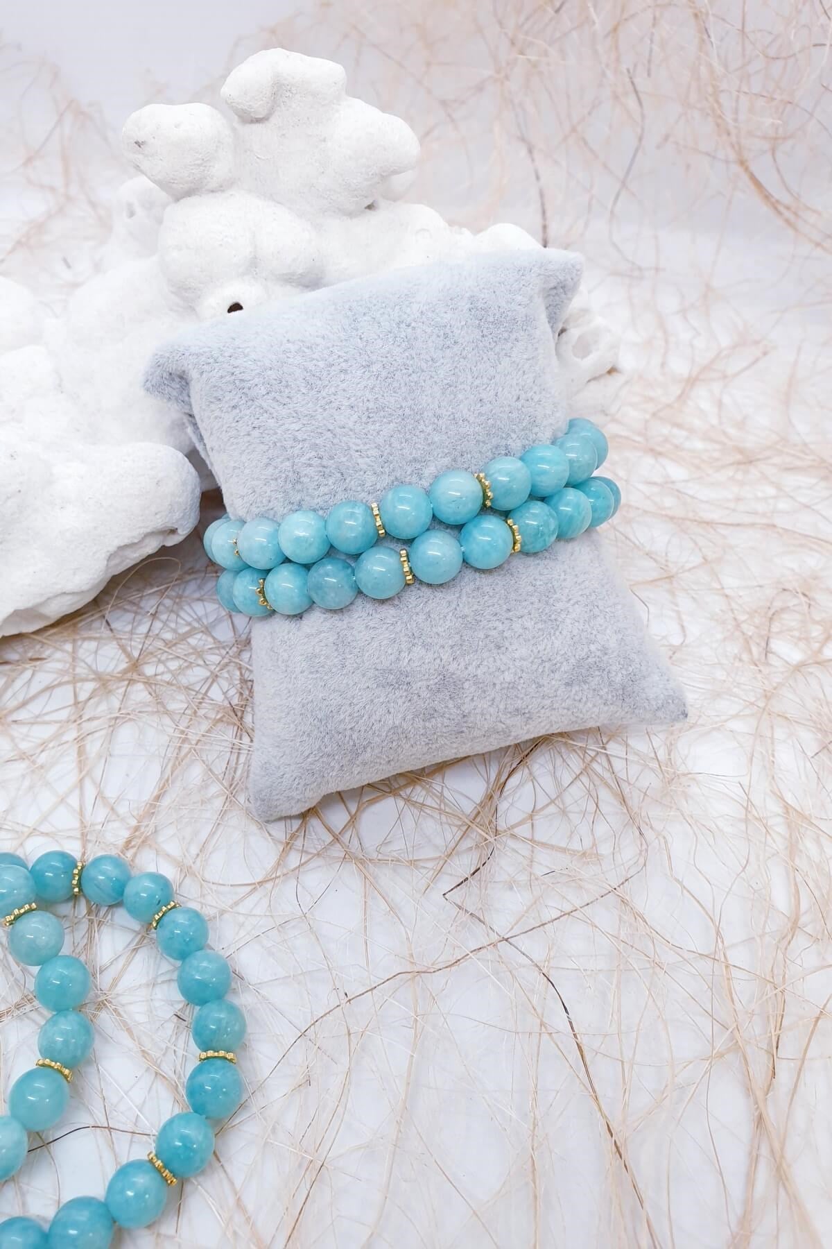 Amazonit Doğal Taş Bileklik