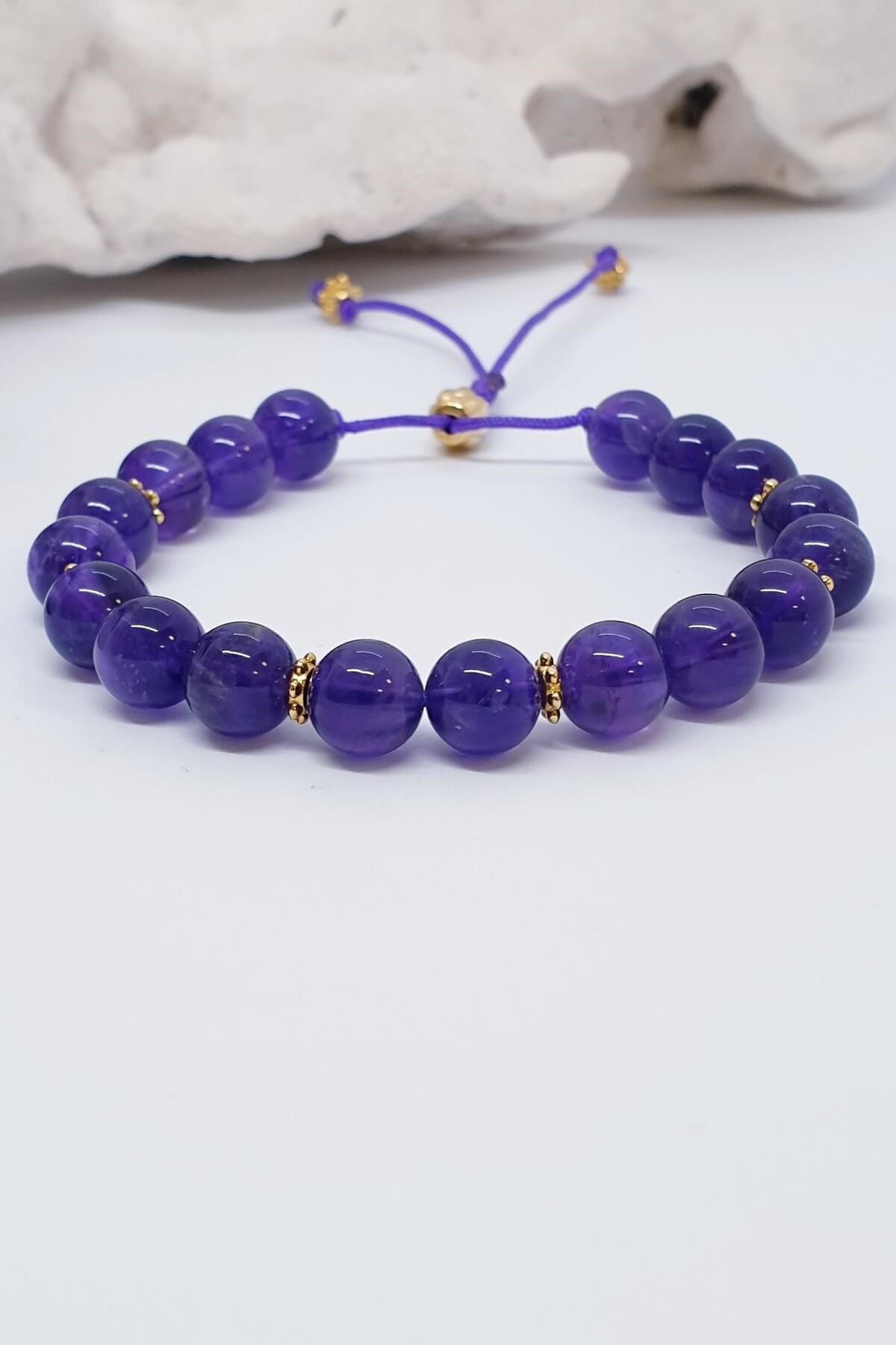 Ametist Doğal Taş Bileklik