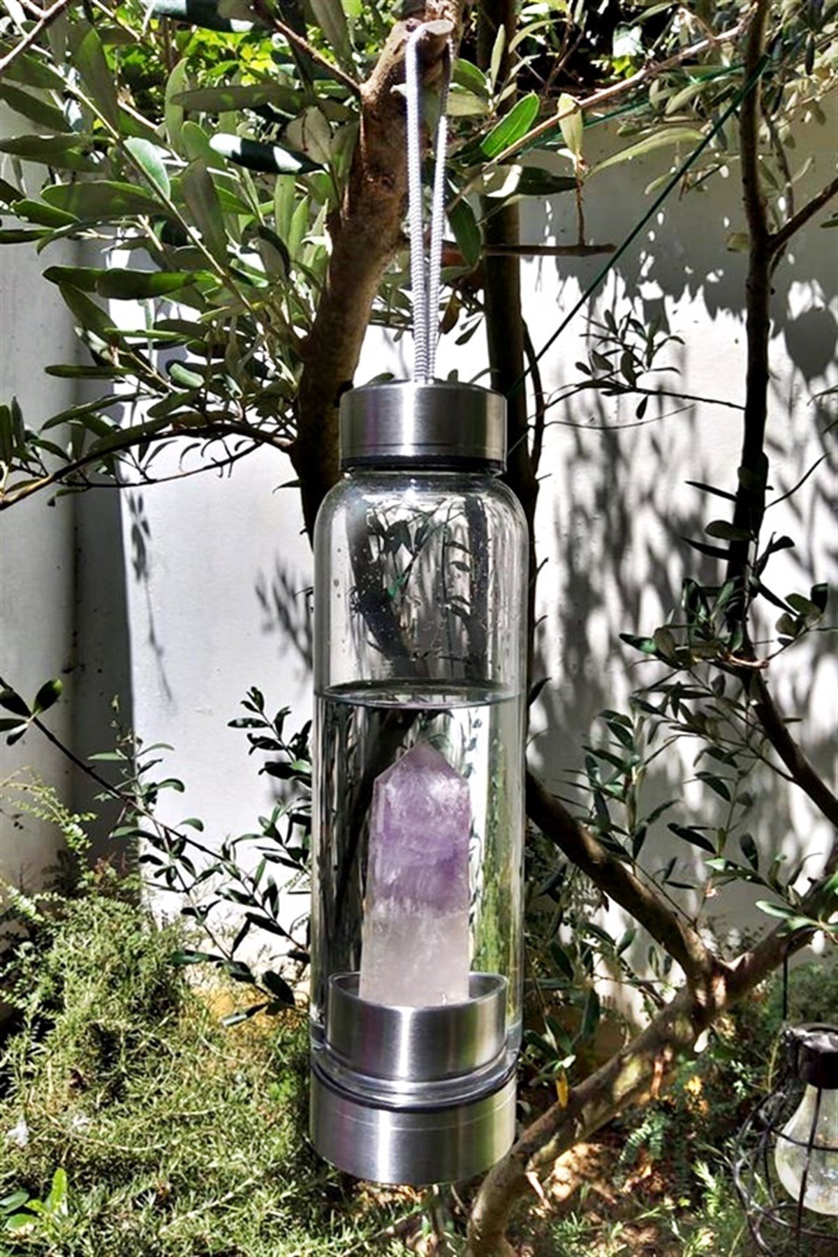 Ametist Kristal su şişesi