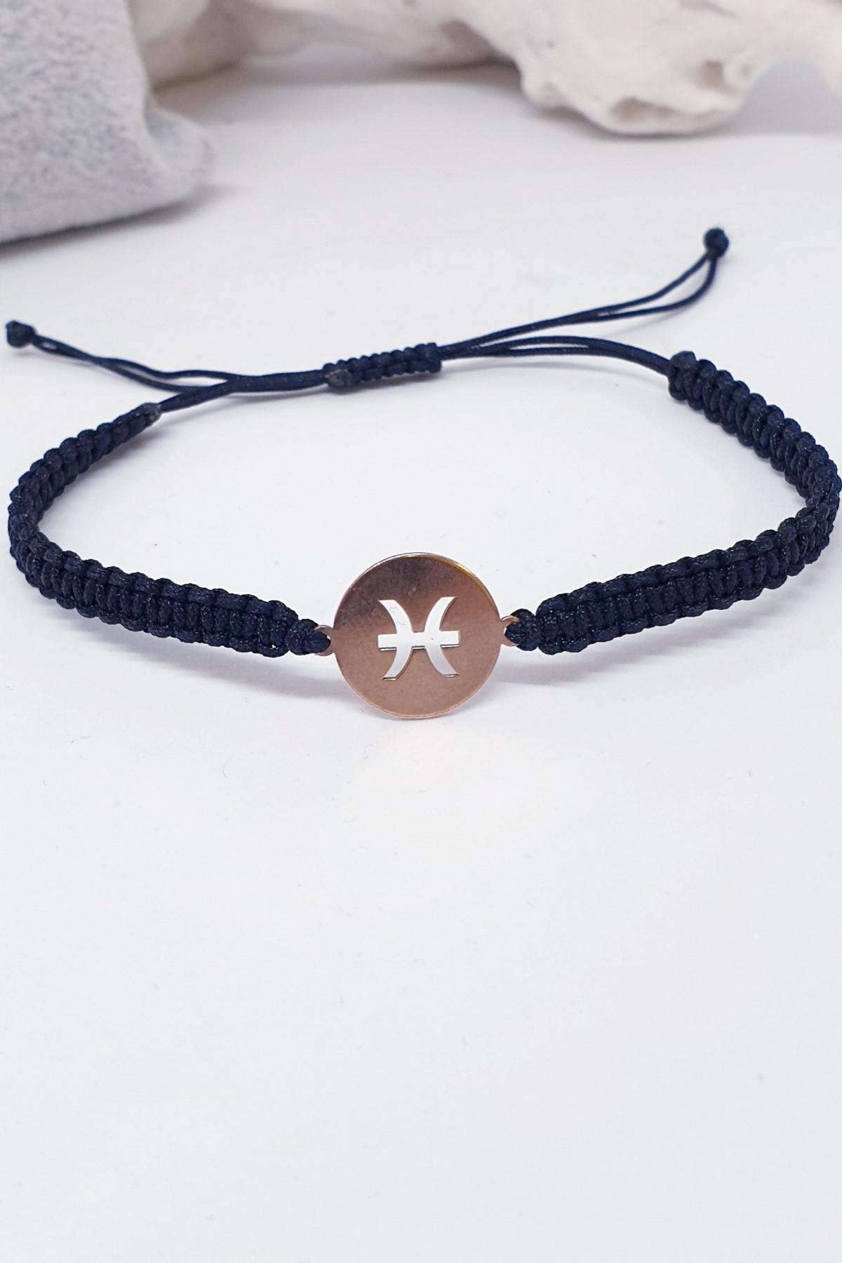 Balık Burcu Makrome Bileklik