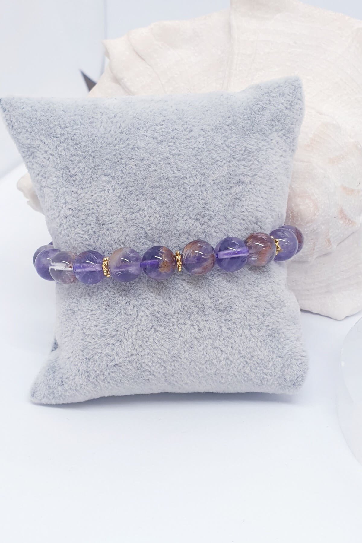 Fantom Kuvars Doğal Taş Bilekliği