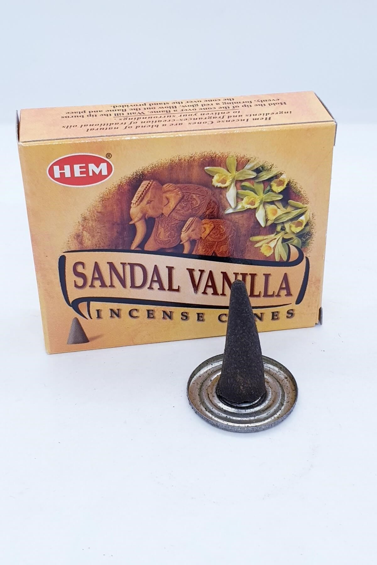 Hem Sandal Vanılla Konik Tütsü