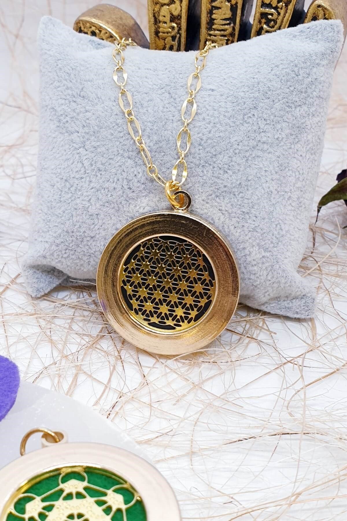 İki Taraflı Çakra Difizör Kolyesi