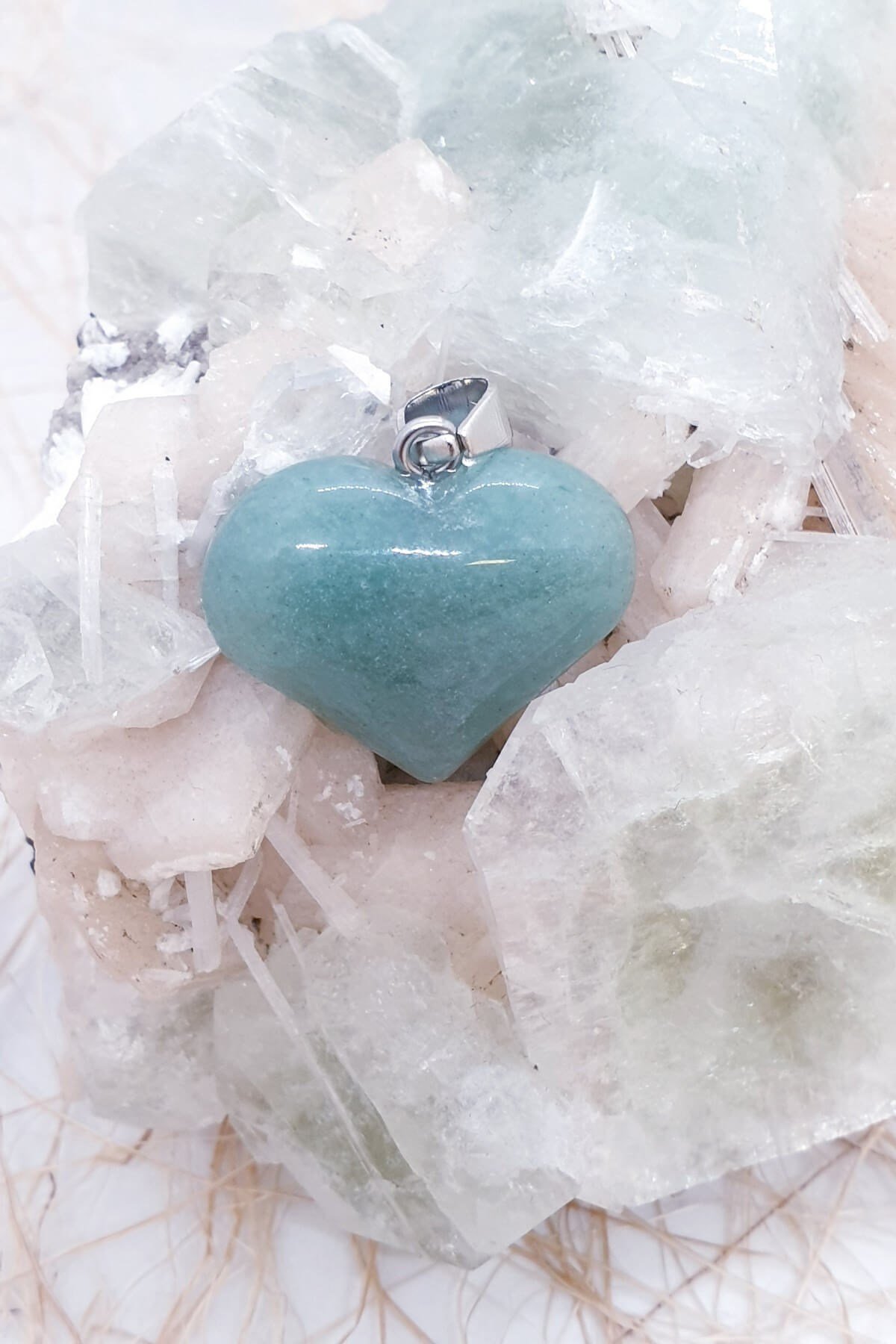 Kalp Aventurin Kolye Taşı