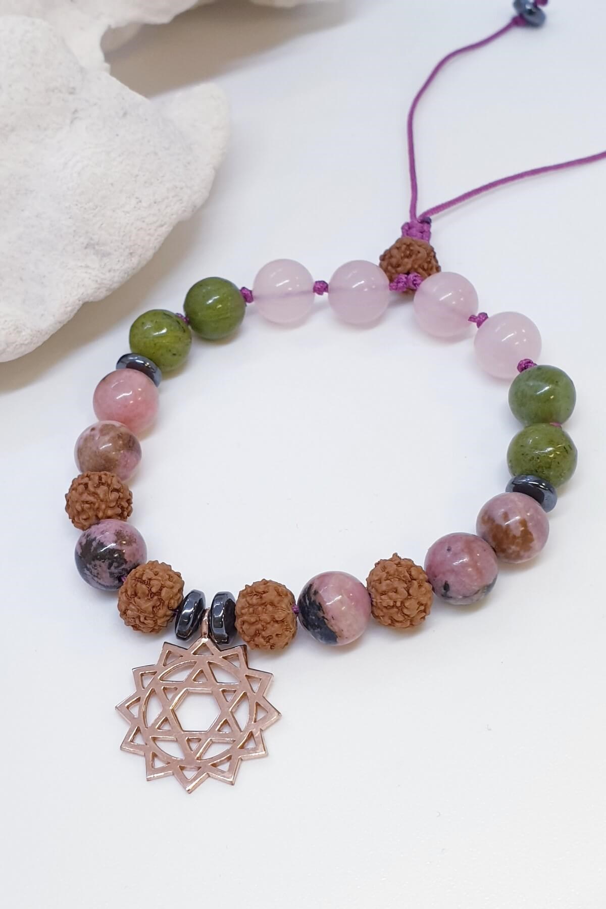 Kalp Çakrası 18 Mala Difüzör Bileklik