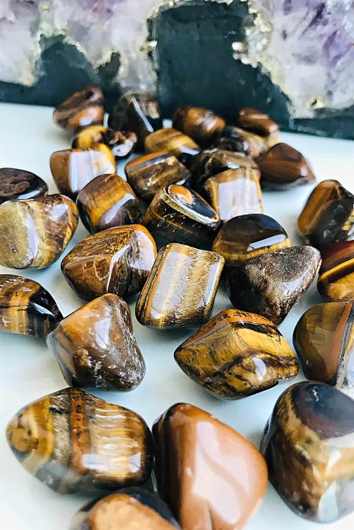 Kristal Izgaralar için Küçük tamburlu Kaplangözü taşı