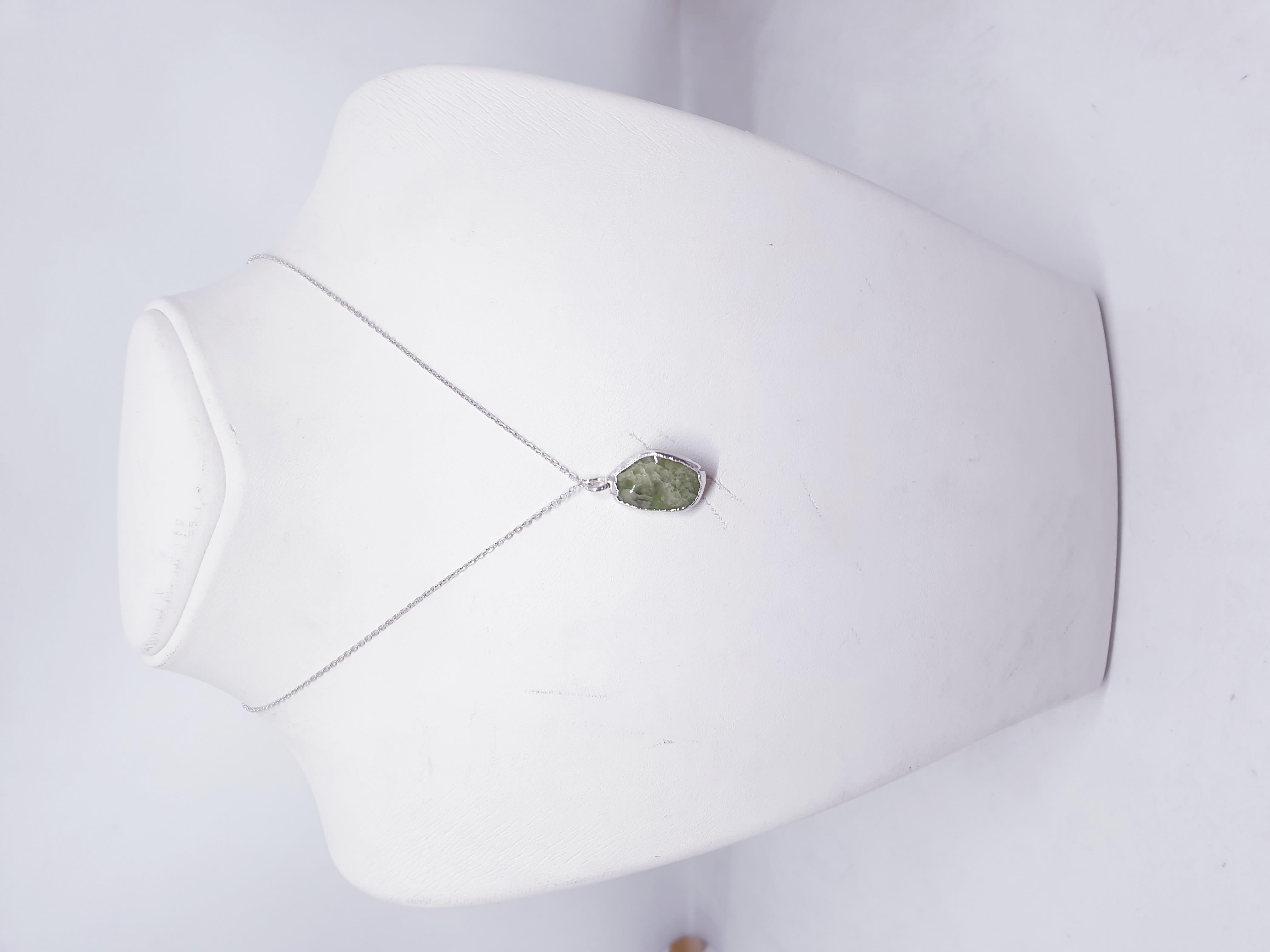 Krizokol Doğal Taş Kolye