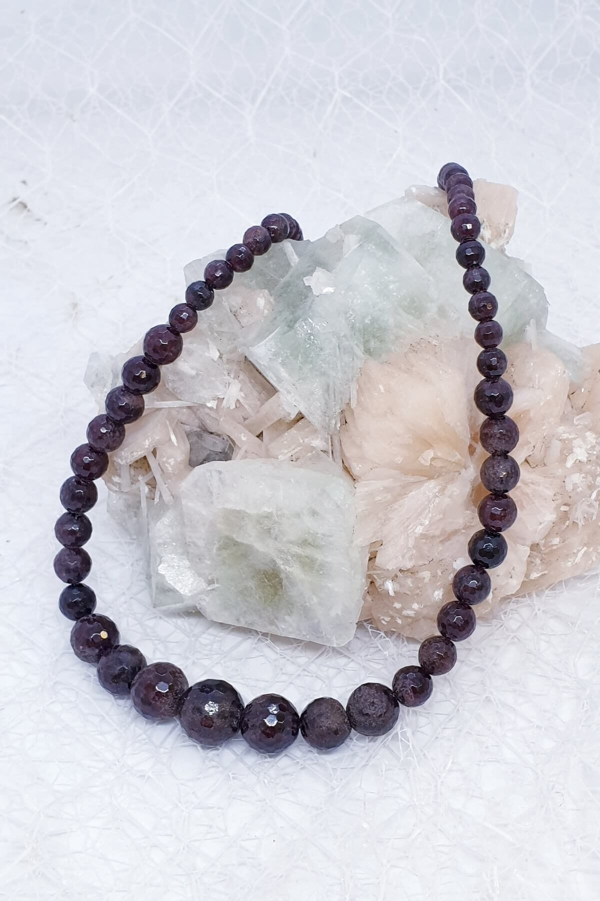 Lal Doğal Taş Kolye 