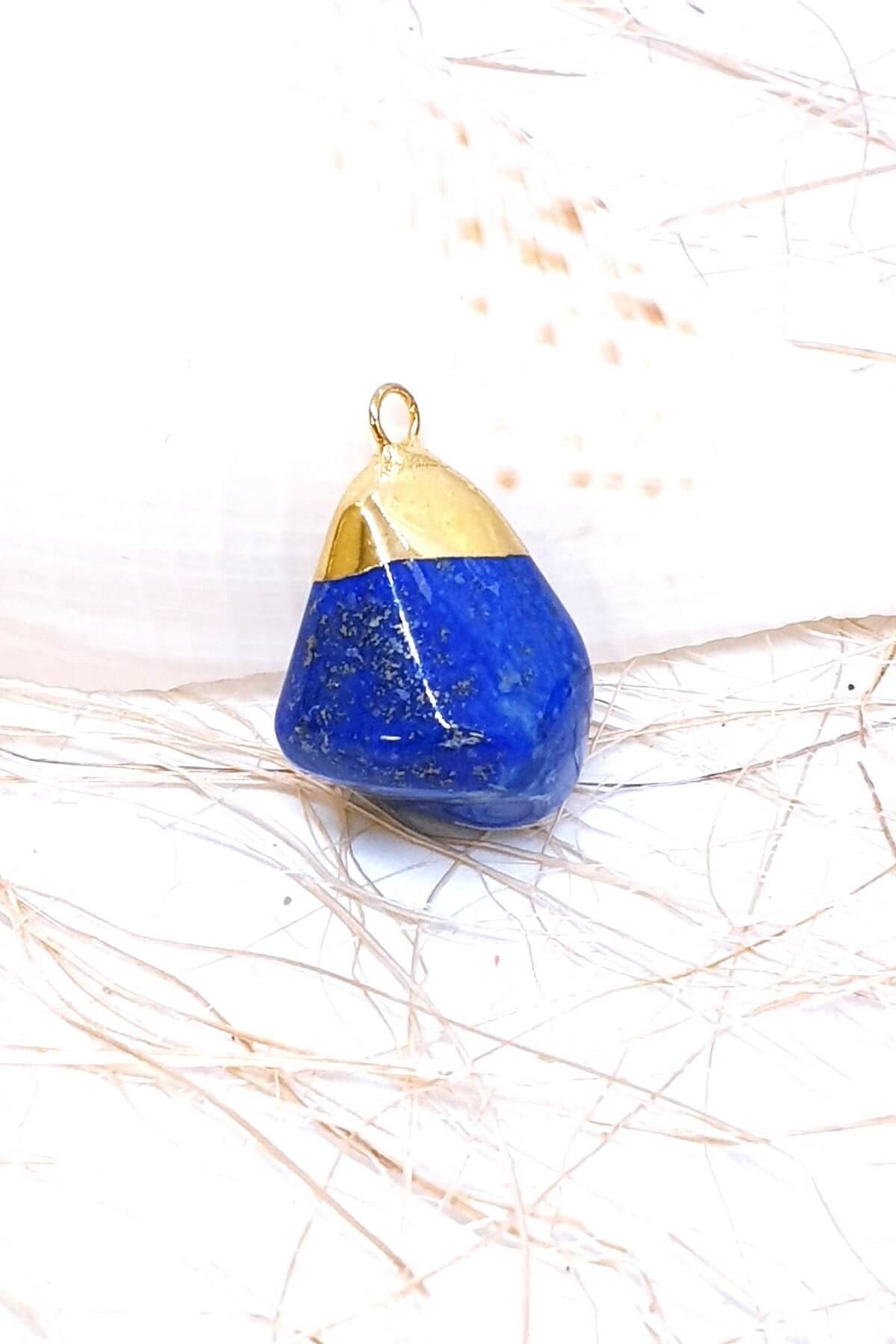 Lapis Lazuli Doğal taş Kolye Ucu