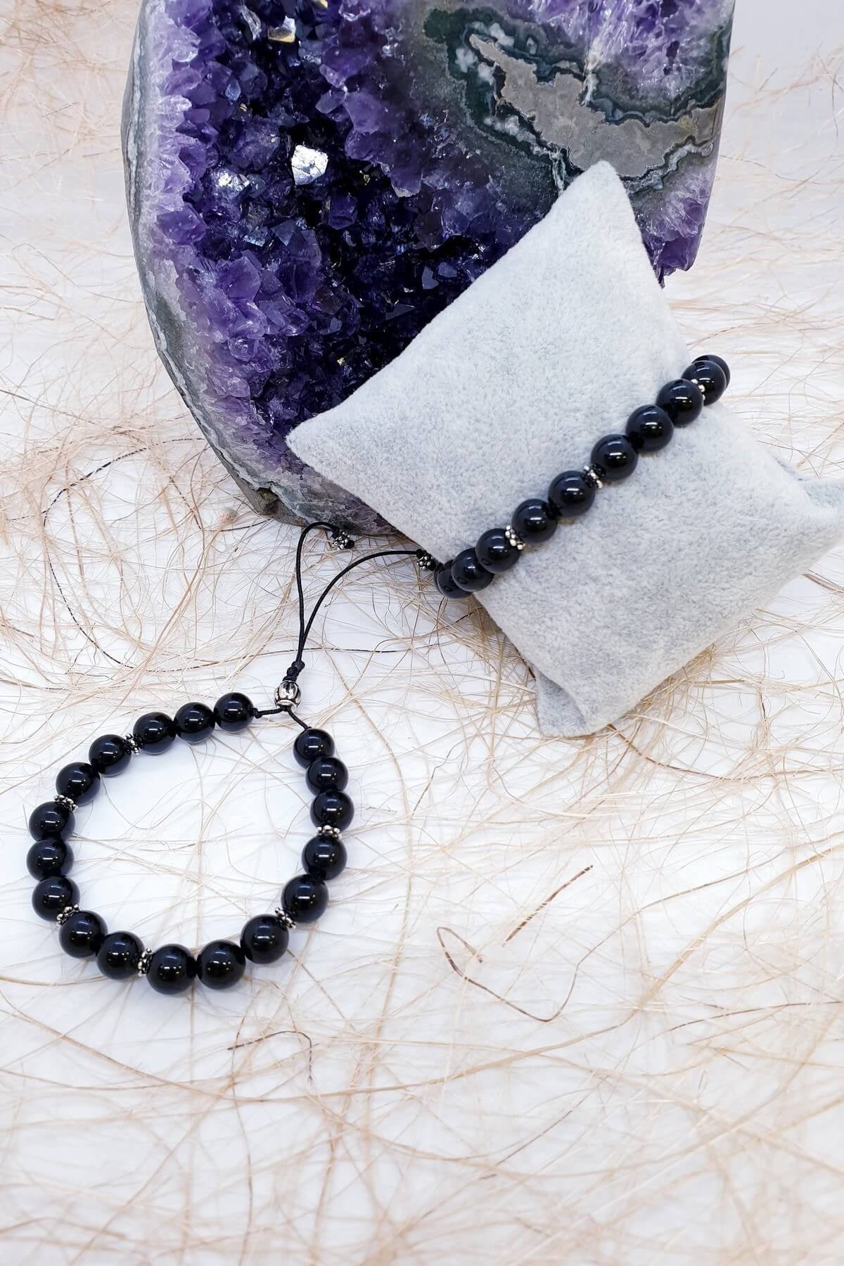 Obsidyen Doğal Taş Bileklik