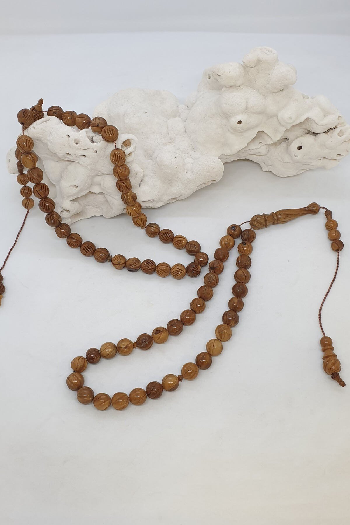 Oyma Kuka Doğal Ağaç Tesbih