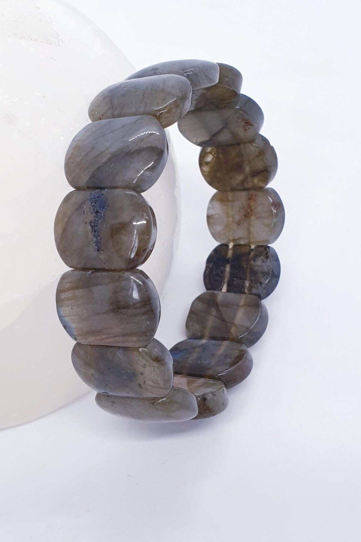 Özel Kesim Labradorit Doğal Taş Bileklik