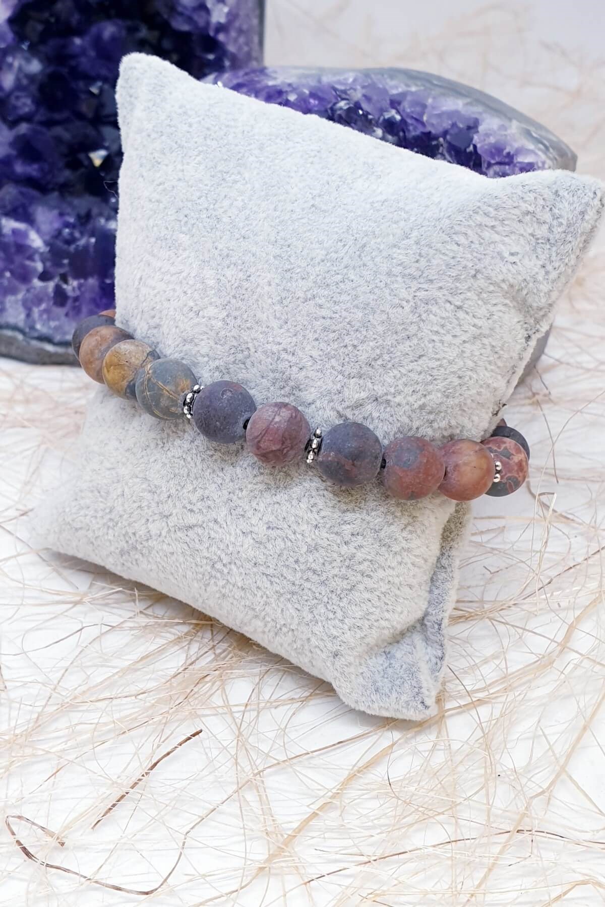 Polikrom Doğal Taş Bileklik