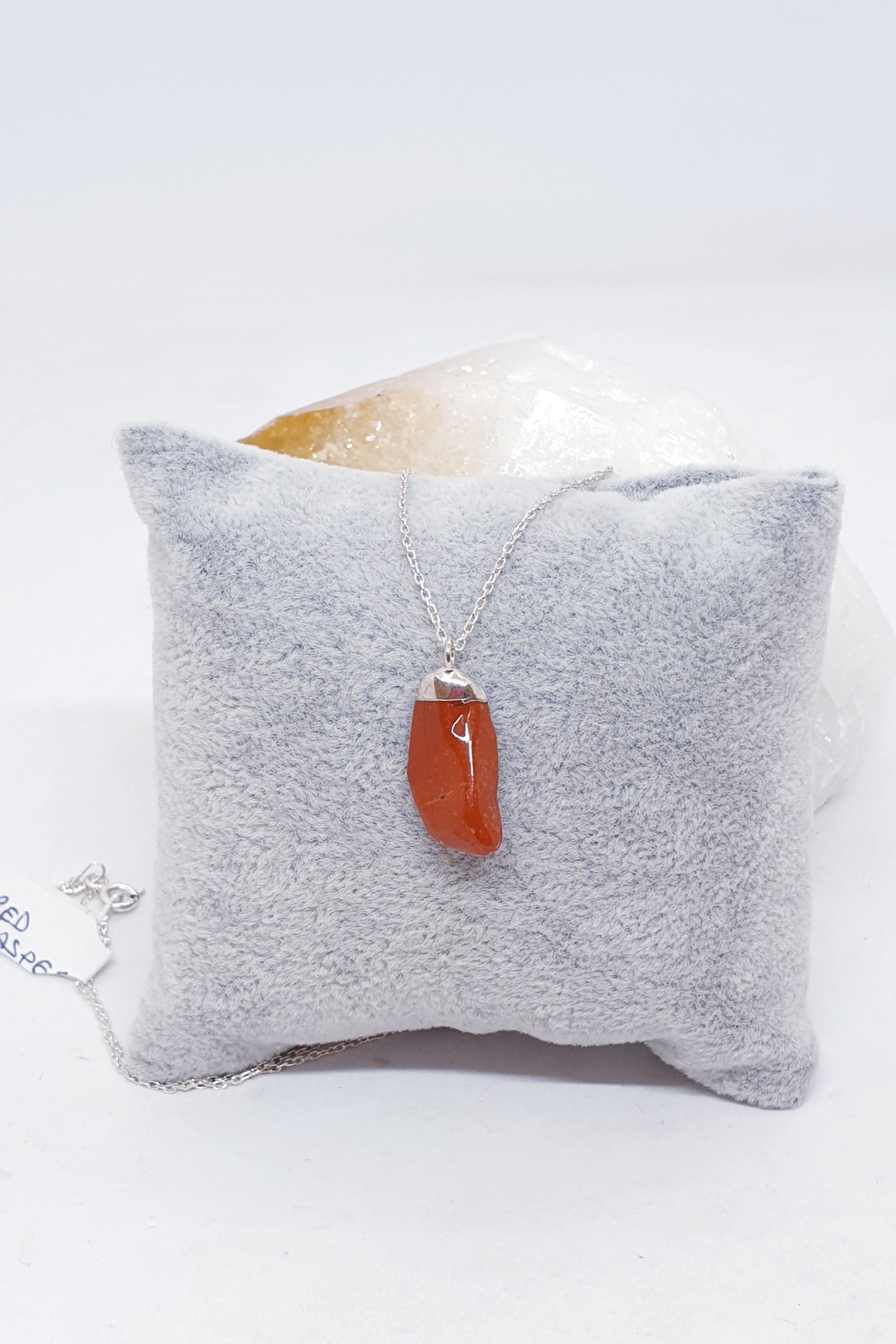 Red Jasper Doğal Taş Kolye