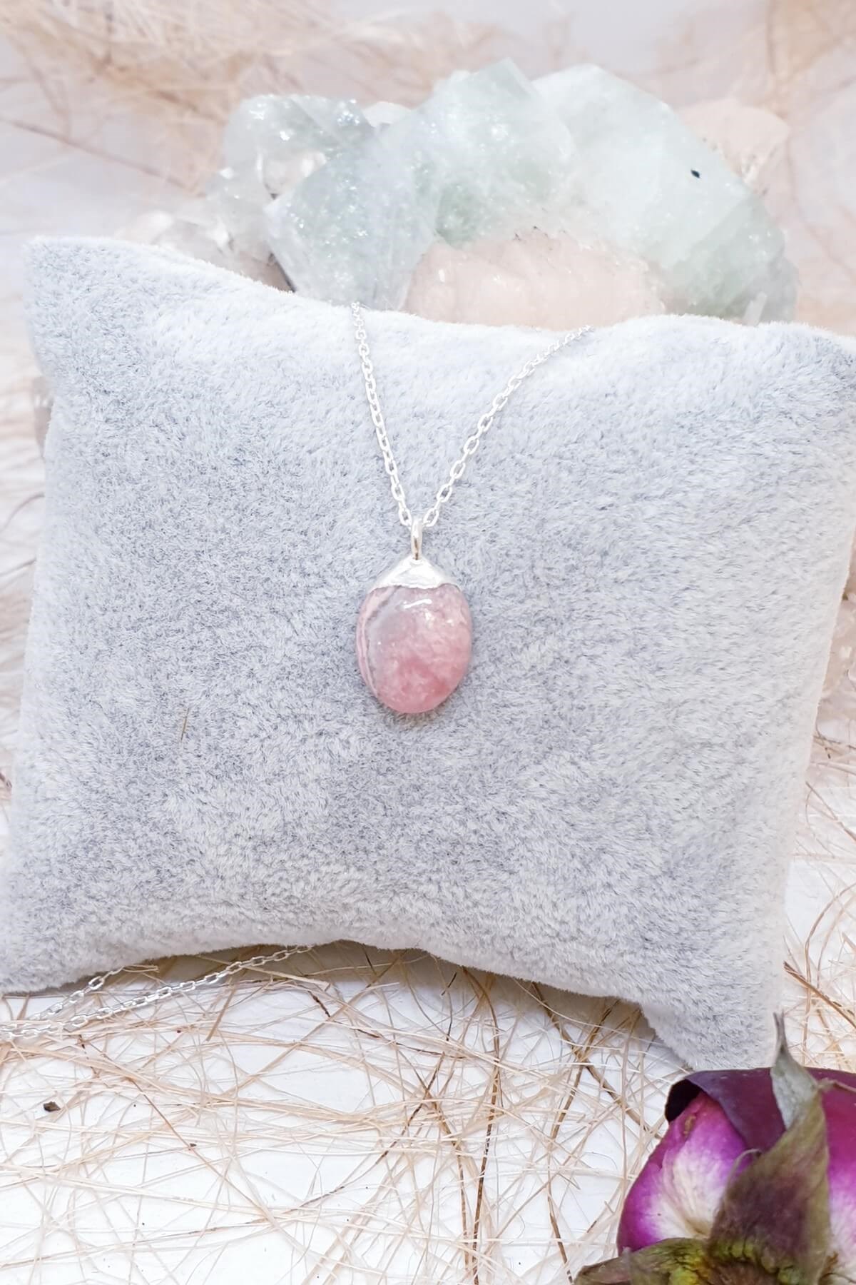 Rodokrosit Zincirli Kolye