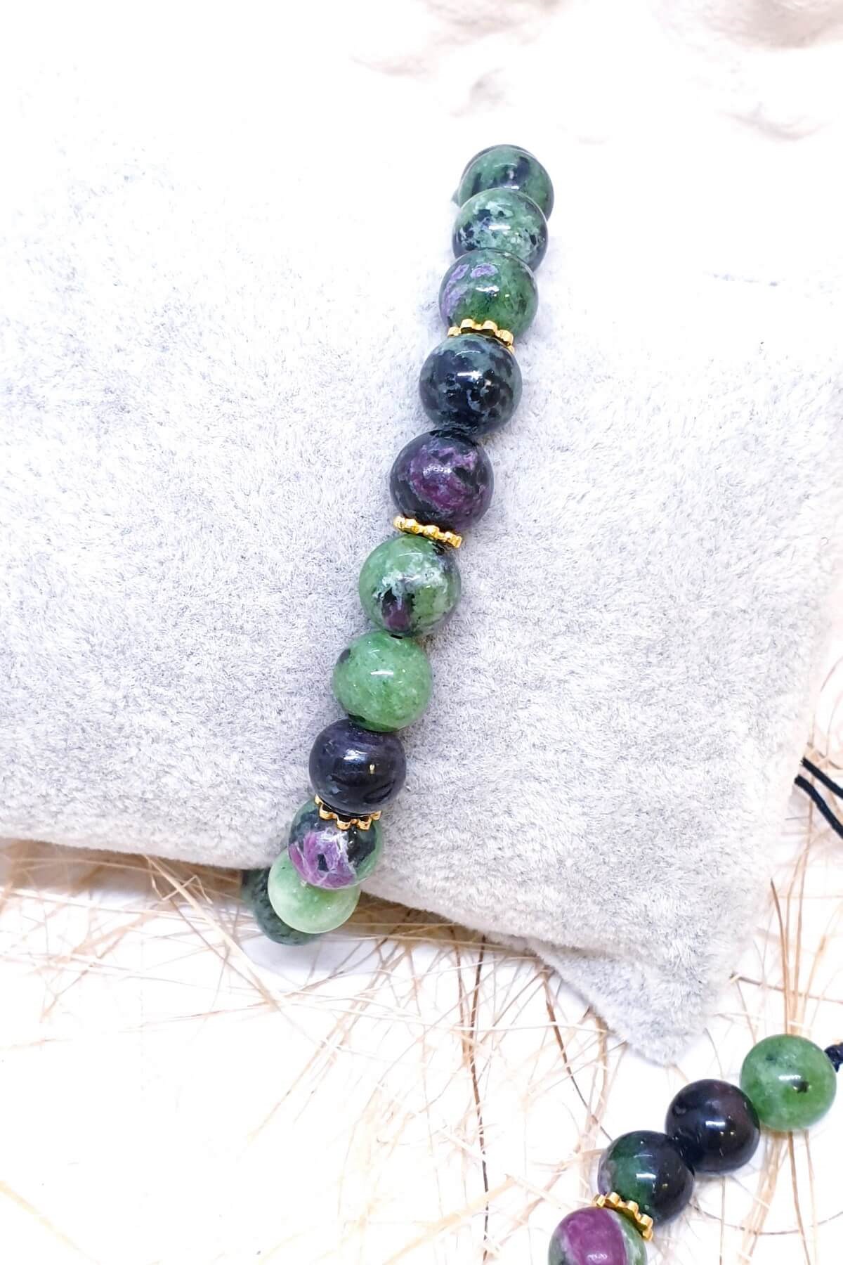 Ruby Zeosite Doğal Taş Bileklik