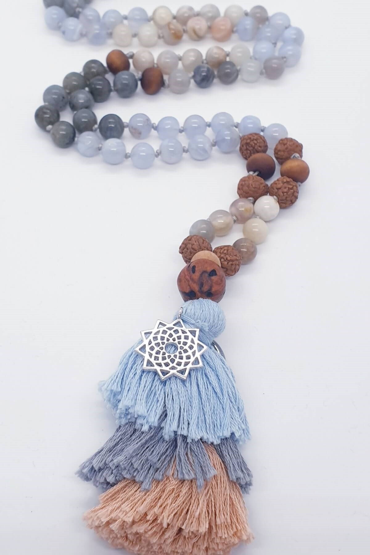 Taç Çakra 108 Mala Kolyesi