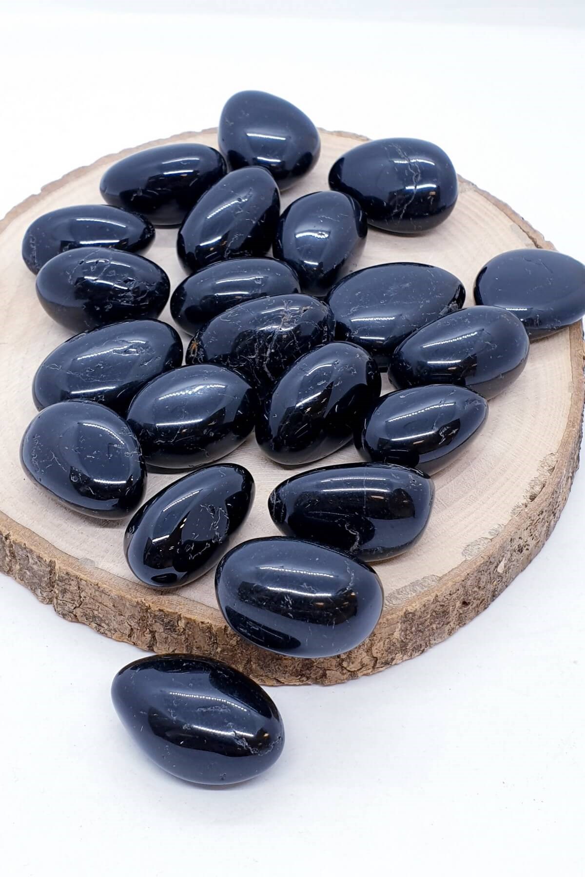 Tamburlanmış Kristal Izgaralar İçin Obsidyen Doğal Taş