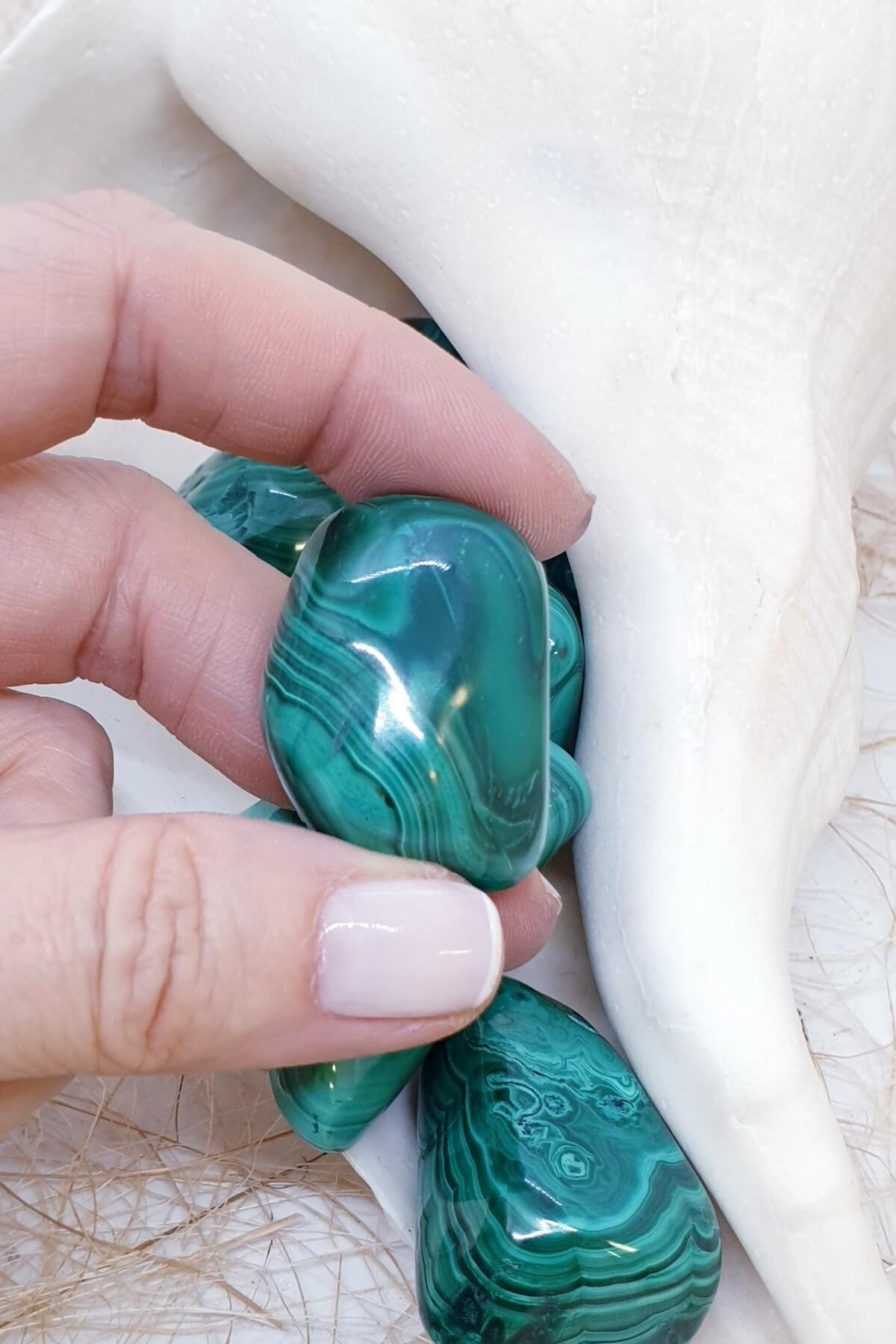 Tamburlu Malahit Doğal Taş