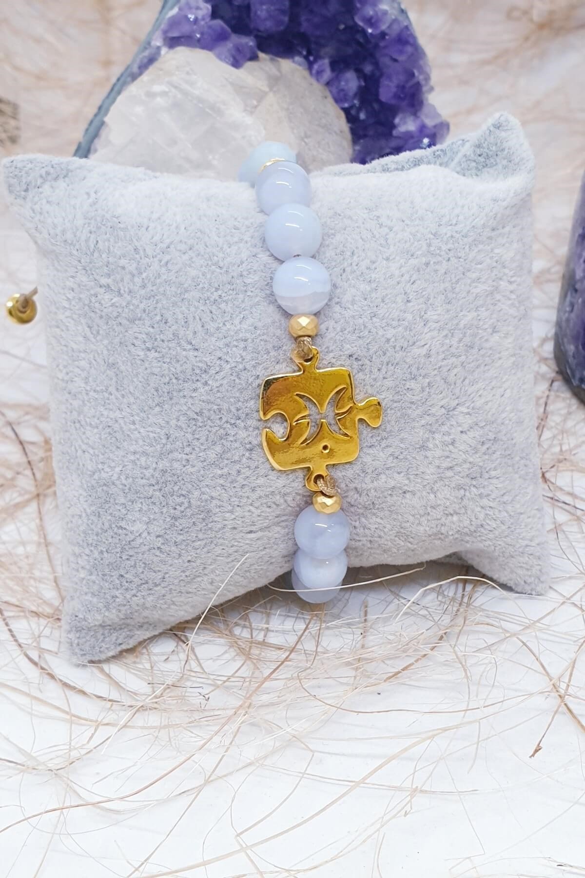 Taşlı Balık Burcu Bilekliği