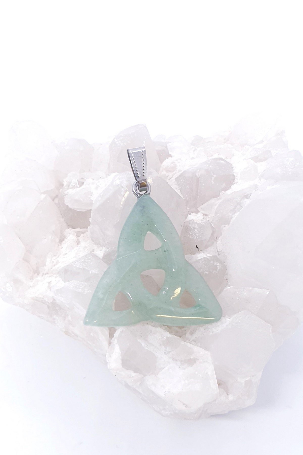 Trinity Sembolu Aventurin Kolye Uçu