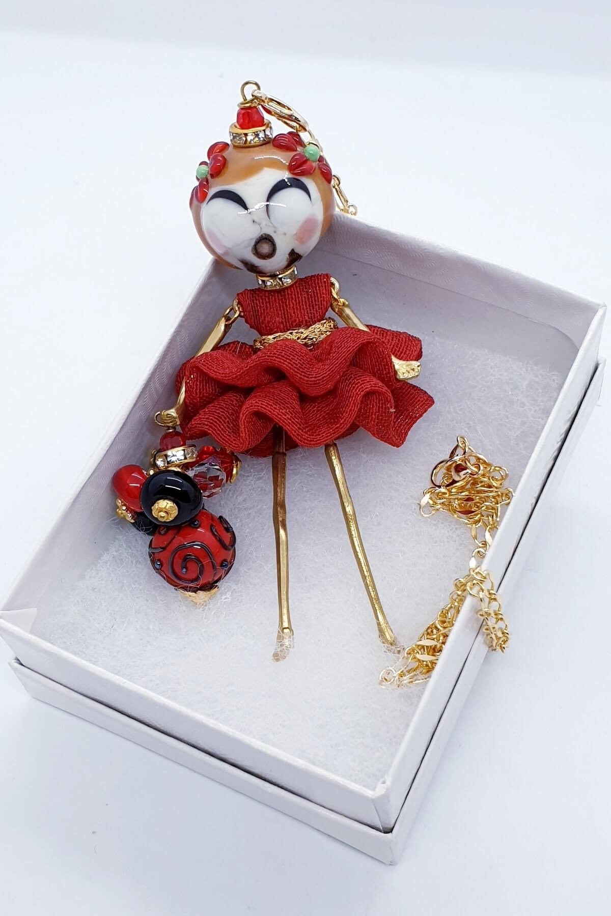 Turuncu Burcu Çılgın Kolye ve Çanta Süsü