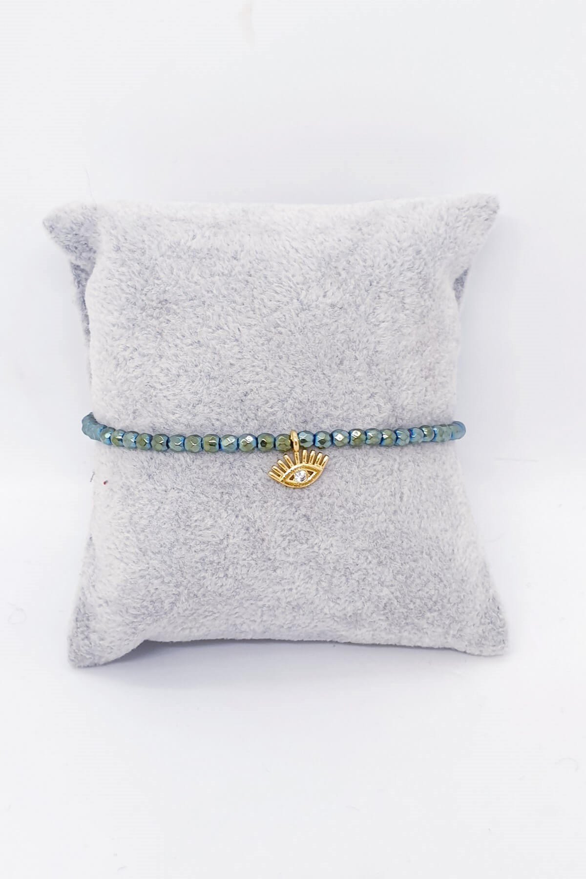 Yeşil Renk Hematit Doğal Taş Bileklik