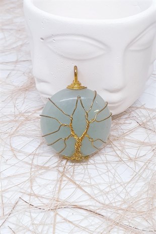 Aventurin Doğal Taş Kolye Uçu