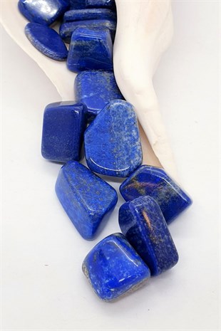 Kristal Izgaralar için Küçük tamburlu Lapis Lazuli taşı