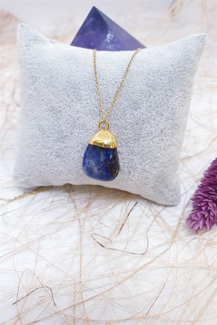 Lapis Lazuli Doğal Taş Kolye