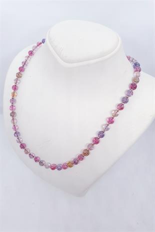 Pembe Turmalinli Butik Kolye