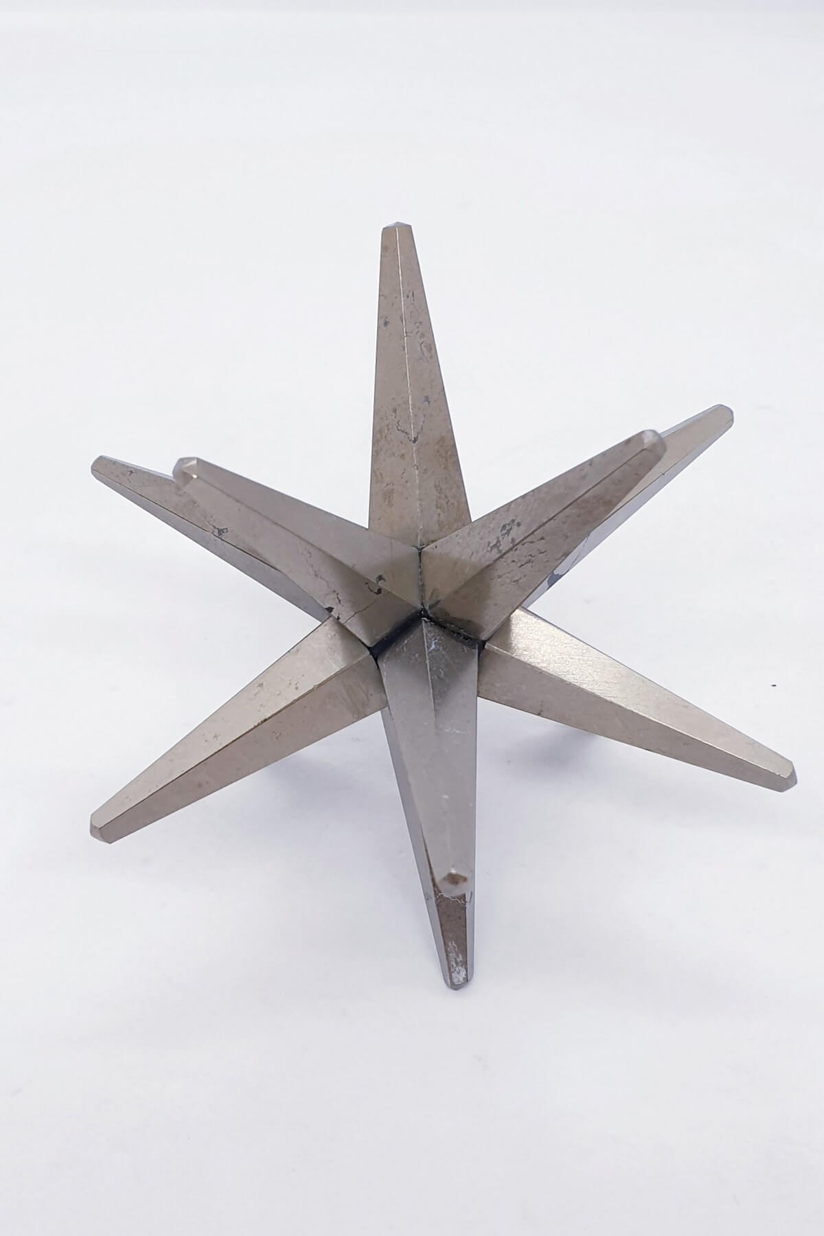 12 Noktalı Merkaba Yıldızı Pirit Doğal Taş