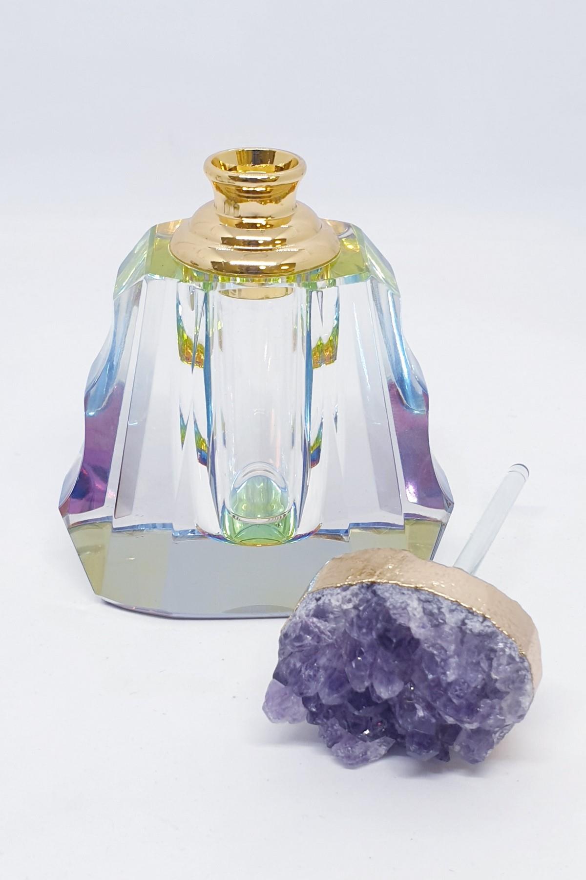 Ametist Doğal Taş Özel Tasarım Parfüm Şişesi