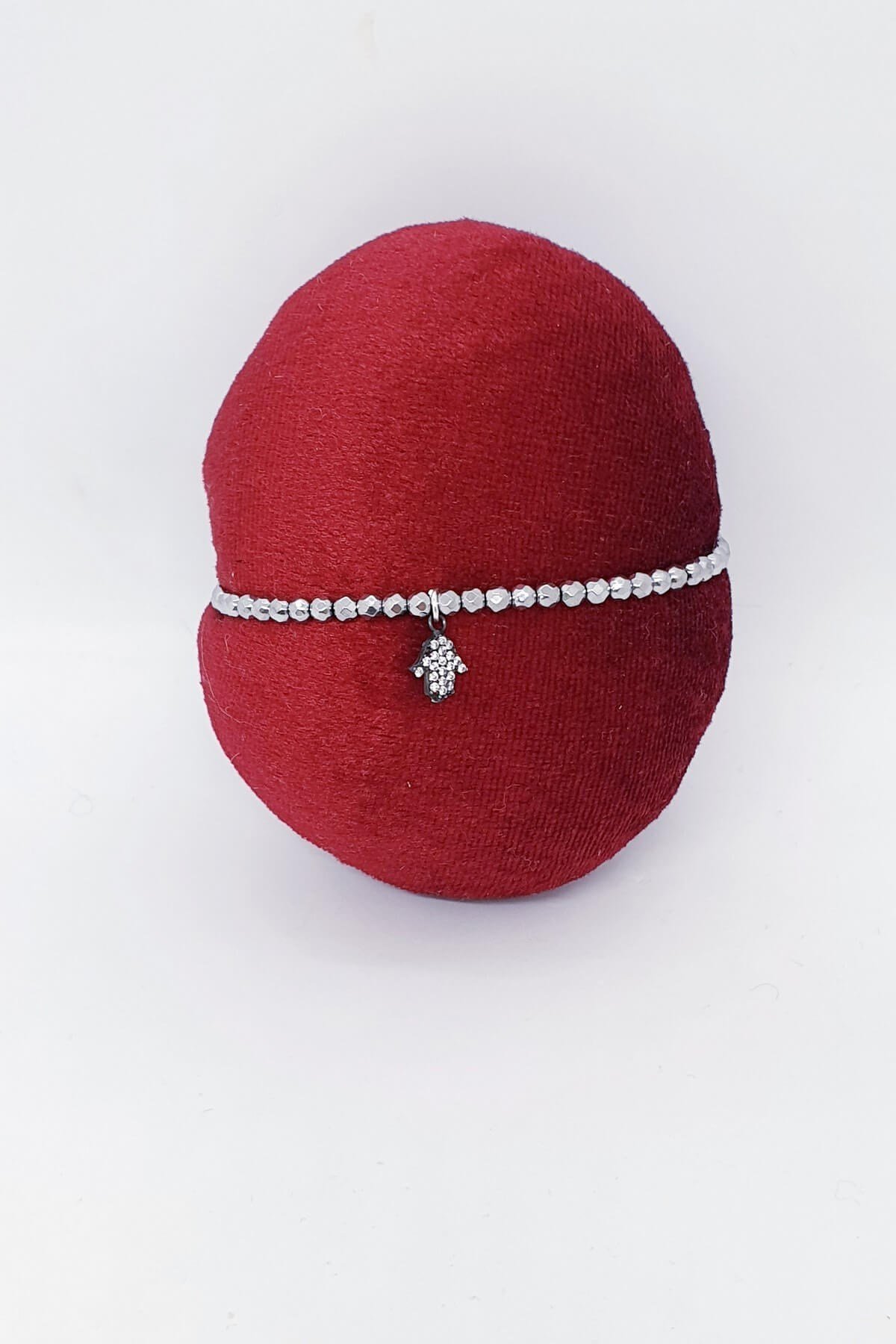 Fatmanın Eli Hematit Doğal Taş Bileklik