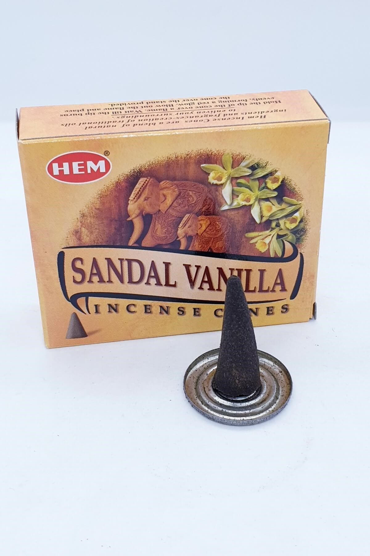 Hem Sandal Vanılla Konik Tütsü