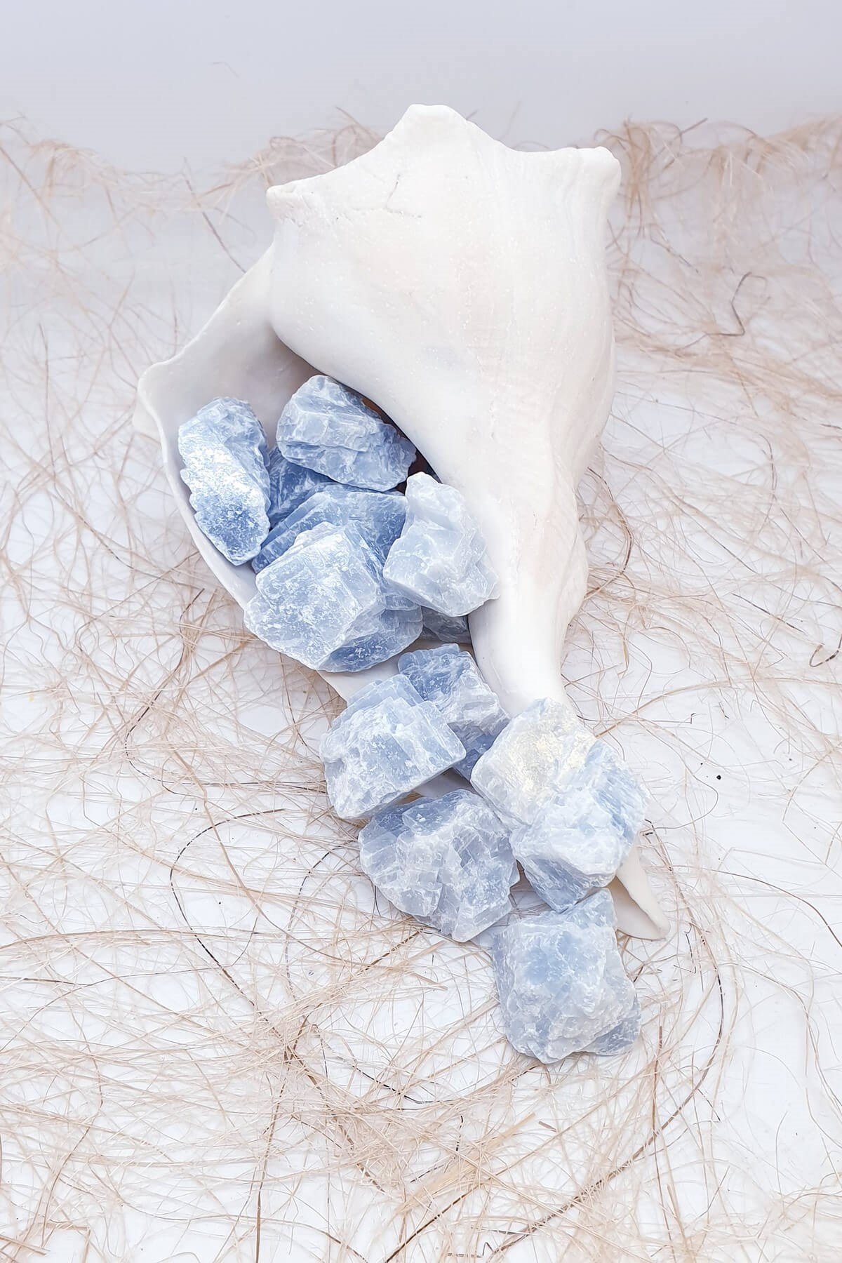 İşlenmemiş Selestit Doğal Taş