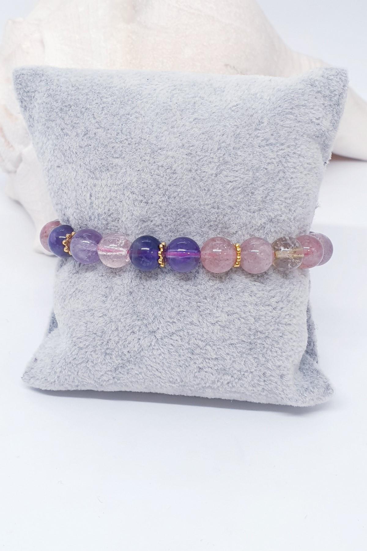 MULTİ KUVARS DOĞAL TAŞ BİLEKLİK