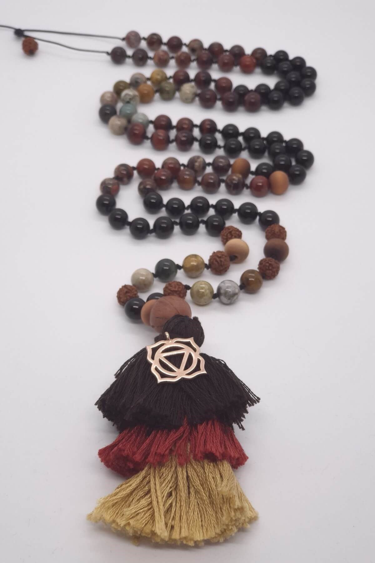 Kök Çakra 108 Mala Kolyesi